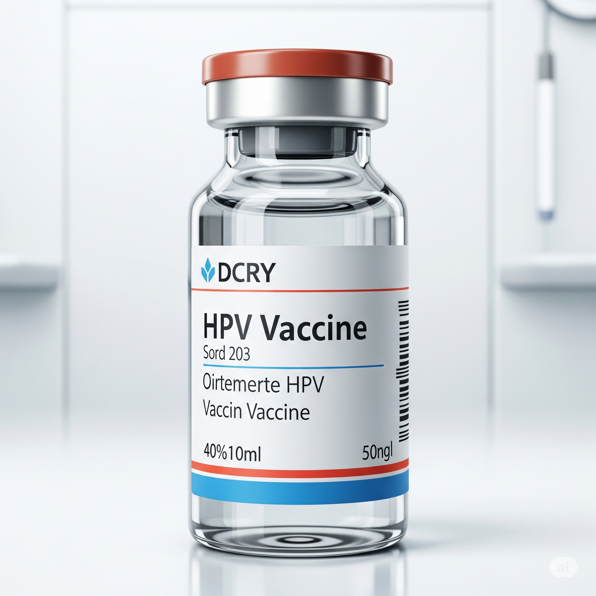 Gambar botol vaksin HPV