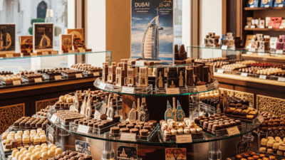 ilustarsi sekumpulan coklat dubai
