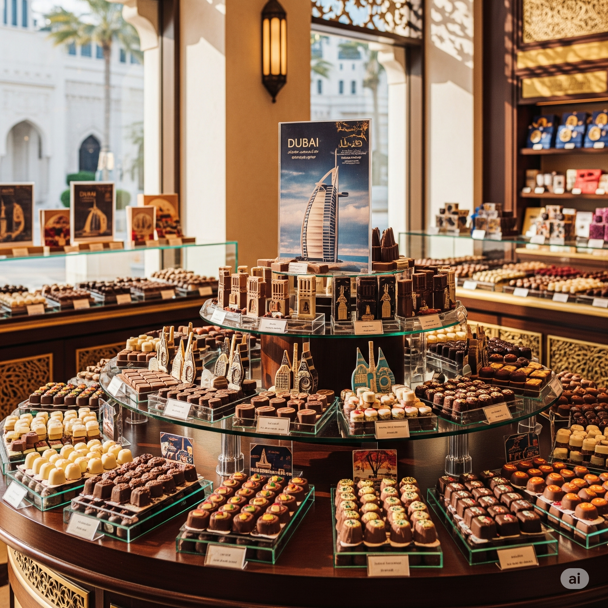 ilustarsi sekumpulan coklat dubai